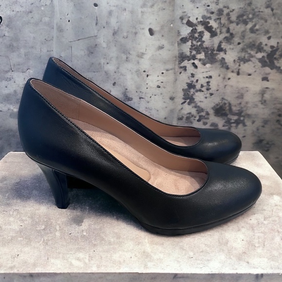 Naturalizer NWOT N5 Contour Michelle Leather pumps Black with 3” heel Size 6.5 - Picture 11 of 15